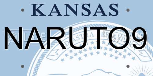 NARUTO9 Kansas License Plate