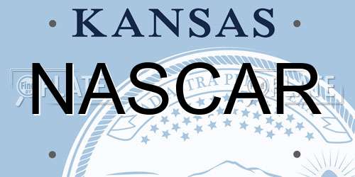 NASCAR Kansas License Plate