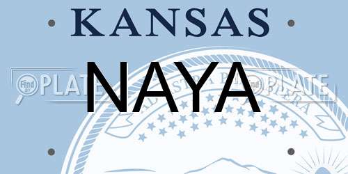 NAYA Kansas License Plate