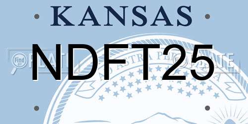 NDFT25 Kansas License Plate