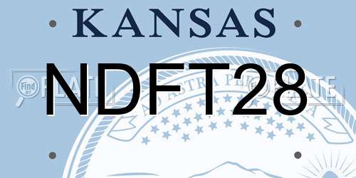 NDFT28 Kansas License Plate