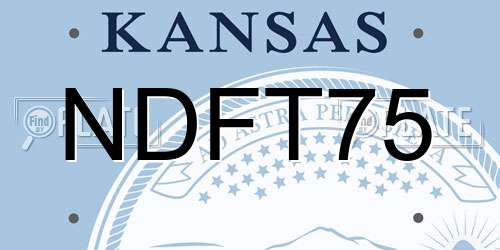 NDFT75 Kansas License Plate