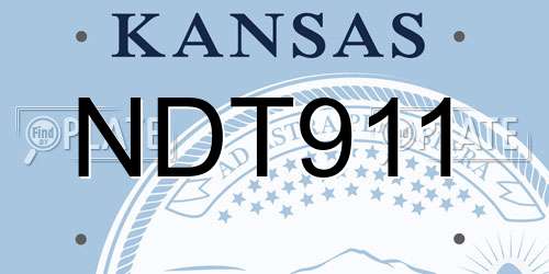 NDT911 Kansas License Plate