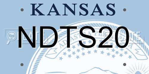 NDTS20 Kansas License Plate