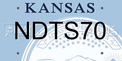 NDTS70 Kansas License Plate