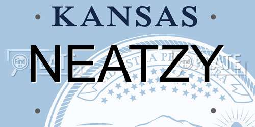 NEATZY Kansas License Plate