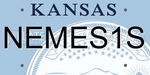 NEMES1S Kansas License Plate