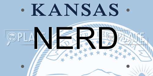 NERD Kansas License Plate