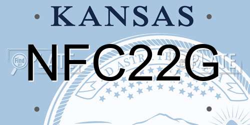 NFC22G Kansas License Plate
