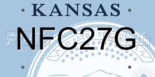 NFC27G Kansas License Plate