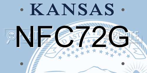 NFC72G Kansas License Plate