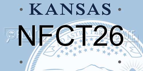 NFCT26 Kansas License Plate