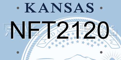 NFT2120 Kansas License Plate