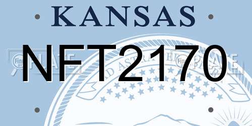 NFT2170 Kansas License Plate