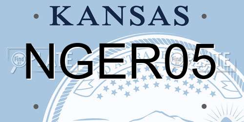 NGER05 Kansas License Plate
