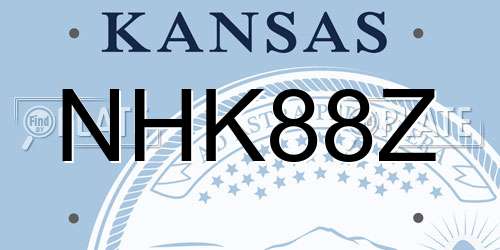 NHK88Z Kansas License Plate
