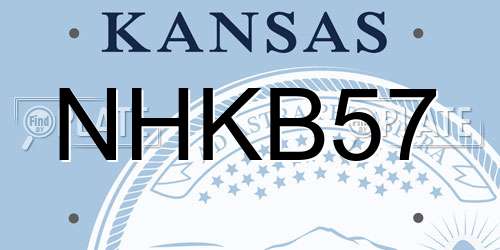 NHKB57 Kansas License Plate