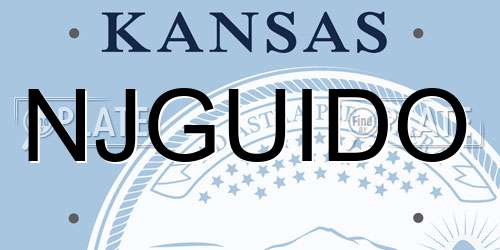 NJGUIDO Kansas License Plate