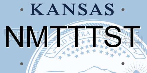 NMTTTST Kansas License Plate