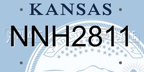 NNH2811 Kansas License Plate