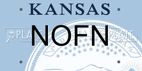NOFN Kansas License Plate