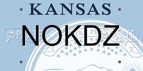 NOKDZ Kansas License Plate