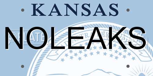 NOLEAKS Kansas License Plate