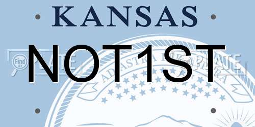 NOT1ST Kansas License Plate