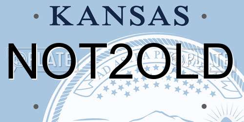 NOT2OLD Kansas License Plate