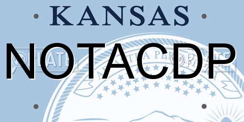 NOTACDP Kansas License Plate