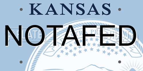 NOTAFED Kansas License Plate