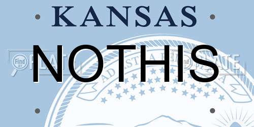 NOTHIS Kansas License Plate