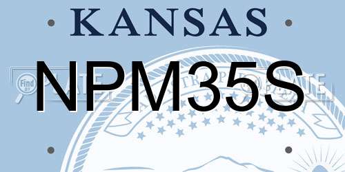 NPM35S Kansas License Plate