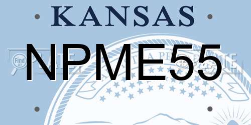 NPME55 Kansas License Plate