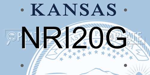 NRI20G Kansas License Plate
