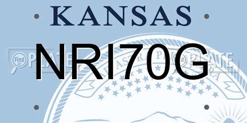 NRI70G Kansas License Plate