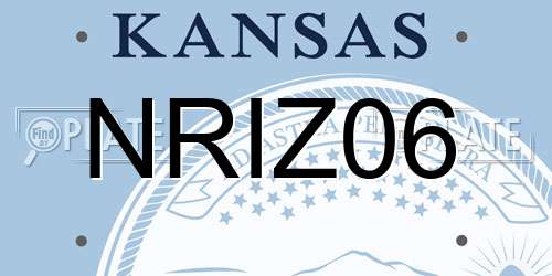 NRIZ06 Kansas License Plate