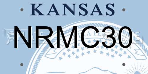 NRMC30 Kansas License Plate