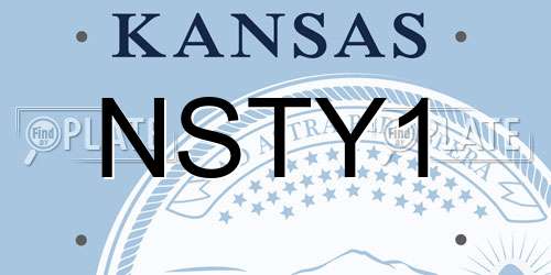 NSTY1 Kansas License Plate
