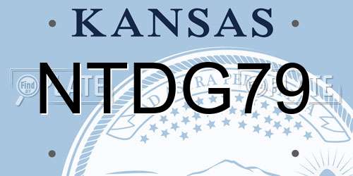 NTDG79 Kansas License Plate