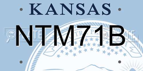 NTM71B Kansas License Plate