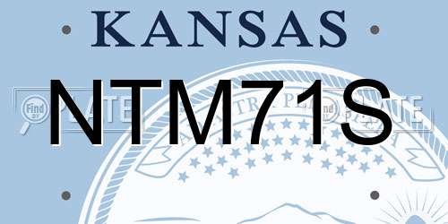 NTM71S Kansas License Plate