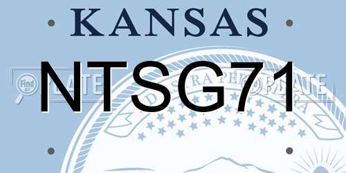 NTSG71 Kansas License Plate