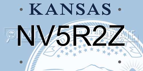 NV5R2Z Kansas License Plate