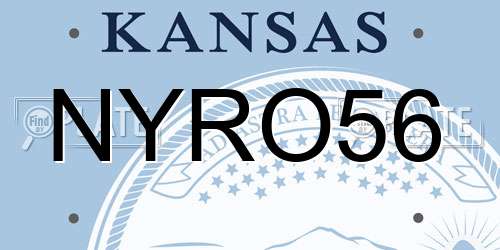 NYRO56 Kansas License Plate