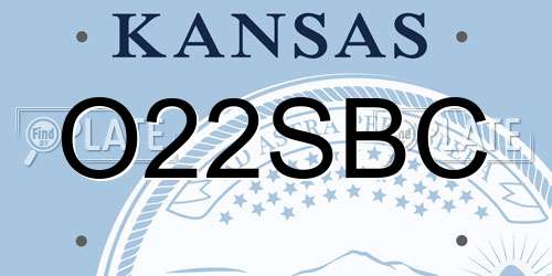 O22SBC Kansas License Plate