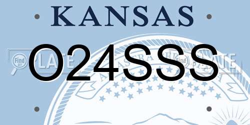 O24SSS Kansas License Plate