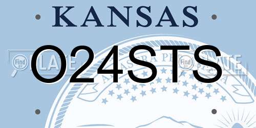 O24STS Kansas License Plate