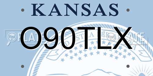 O90TLX Kansas License Plate