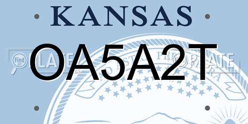 OA5A2T Kansas License Plate